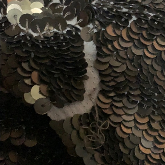 GRYPHON gold sequin mermaid maxi skirt - Picture 9 of 9